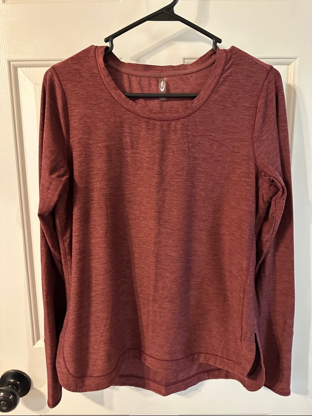 MTA sport super soft long sleeve tshirt, size medium, maroon